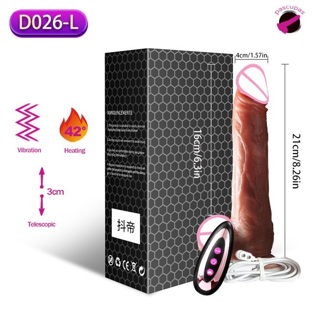 Großer Vibrator Dildo für Frauen Heizung stoßen realistische Penis Sexspielzeug Kunst gummi Schwanz Erwachsenen Spielzeug weiche Dildos Vibratoren - Image 2