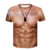 Männer der Mode Lustige Muskel Männer T-Shirt 3D T-Shirt Druck Casual Rundhals Kurzarm T-Shirt Übergroßen Schnell Trockene Kleidung - Image 4