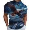 Mode Sommer Adler Und Flamme Phoenix Tier 3d Gedruckt T Shirt Für männer T Shirt O'neck Kurzarm Übergroßen t-shirt Top Heißer - Image 6