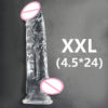 Neue Realistische Dildos Erotische Gelee Dildo Mit Super Starke Saugnapf Sex Spielzeug für Frau Männer Künstliche Penis G-spot Simulation - Image 5