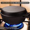 Dutch Ofen Schmortopf Gusseisen Auflauf Für Lagerfeuer BBQ Kochen Töpfe 3,2 L Topf - Image 4