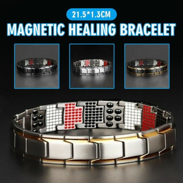 Frauen Kraft therapie Magnete Männer Gesundheit Energie 3 in 1 Armband Armreif für Arthritis verdreht gesund magnetisch браслеты на рукω