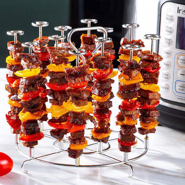 Küche Luft fritte use Rack Zubehör Grill Grill Tablett Korb stehen Braten Fleisch Lebensmittel halter Werkzeug für Haushalt Picknick Camping