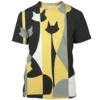 Neue Sommer Männer coole Cartoon Katze drucken 3d gedruckt T-Shirt Hip Hop Spaß Straße Persönlichkeit o Kragen Kurzarm plus Größe Top - Image 3