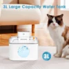 3l kabelloser Smart Cat Springbrunnen mit großer Kapazität, automatischer Wasserzufuhr für Haustiere mit wiederauf ladbarem Auto-Wassersp ender für Hunde - Image 2
