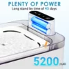 3l kabelloser Smart Cat Springbrunnen mit großer Kapazität, automatischer Wasserzufuhr für Haustiere mit wiederauf ladbarem Auto-Wassersp ender für Hunde - Image 4