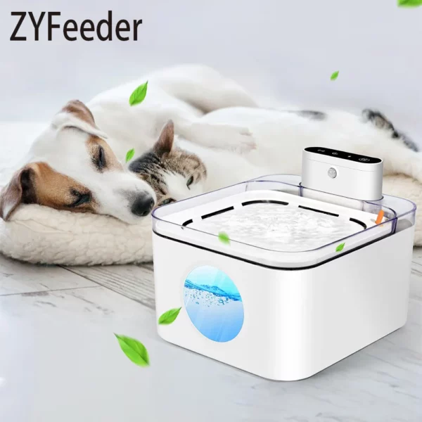 3l kabelloser Smart Cat Springbrunnen mit großer Kapazität, automatischer Wasserzufuhr für Haustiere mit wiederauf ladbarem Auto-Wassersp ender für Hunde