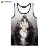 Anime Overlord Sommer Männer Tank Tops Ärmellose Mode T Shirts Digitaldruck Harajuku Strand Tops 3D Gedruckt Übergroßen Tees - Image 2