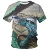 Chinesisches Drachen muster 3d Harajuku drucken Sommer Männer Kurzarm Rundhals ausschnitt Mode coole Straße Hip Hop übergroße lose Top neu - Image 5