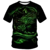 Chinesisches Drachen muster 3d Harajuku drucken Sommer Männer Kurzarm Rundhals ausschnitt Mode coole Straße Hip Hop übergroße lose Top neu - Image 6