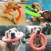 Hundes pielzeug Training Ring Puller Welpe fliegende Scheibe Kau spielzeug im Freien interaktives Spielzeug Hundes piel Spiel zubehör zabawki dla psa - Image 2