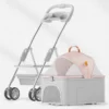 Leichte faltbare Kinderwagen, Kinderwagen mit Rädern, Hunde wagen, Begleit tier, Transport von mittelgroßen Hunden im Freien - Image 6