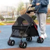 Leichter Kinderwagen für kleinen Hund, Haustier wagen, Outdoor-Hunde wagen mit Rädern, Katzen wagen, Haustier-Trolleys - Image 2