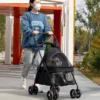 Leichter Kinderwagen für kleinen Hund, Haustier wagen, Outdoor-Hunde wagen mit Rädern, Katzen wagen, Haustier-Trolleys - Image 5