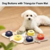 Mewoofun Haustier Kommunikation taste mit Aufklebern Hund Katze Aufnahme gerät Fütterung Klingel Glocke für Welpen Kätzchen Sounds Maker - Image 2