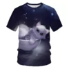 Neue Sommer Flut Mode Haustier Katze Muster Männer T-Shirts lässig 3D-Druck T-Shirts Hip Hop Persönlichkeit Rundhals ausschnitt Kurzarm Tops - Image 2