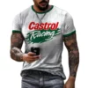 Sommer Castrol vintage 3D Druck männer T-shirt Straße Trendy Oansatz Kurzarm Übergroßen T-shirts Lose Top Tees männer kleidung - Image 3