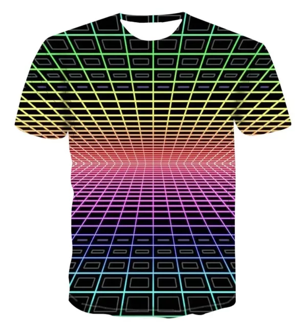 Sommer Neue Drei-Dimensionale Muster männer t-shirt 3D Rundhals Interessant Abstrakte grafik t shirts Mode Druck T-shirt top