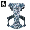 Truelovepet Hunde geschirr für große mittelgroße kleine mit Baumwoll-Aluminium legierung mit Blumenmuster verstellbare Weste - Image 3