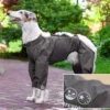 Verstellbare Hunde Regenmantel, Hunde kleidung, große Hunde, Wasserdicht, Voll Abdeckung, Cape, Overalls, Regen, Winter - Image 2