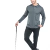 Zengvee Langarm Polos hirts Mode Revers T-Shirt Herren atmungsaktives Polos hirt für Golf und taktische Aktivitäten - Image 3