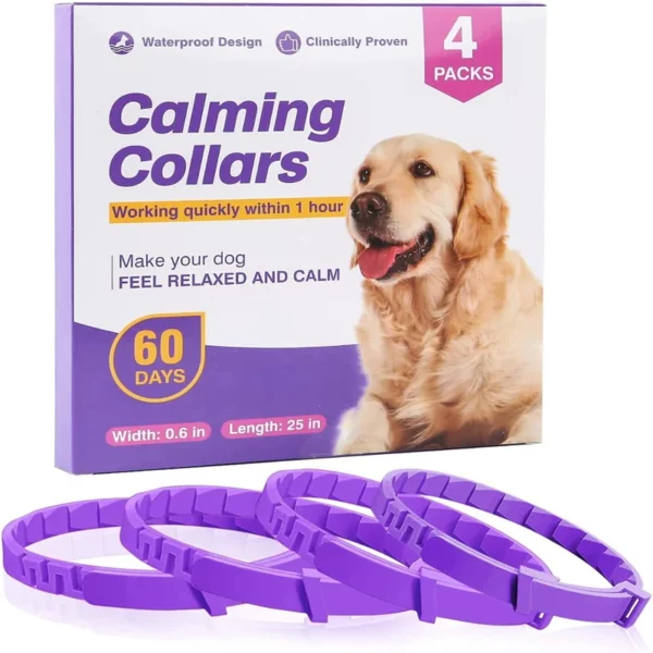 3/4 pc Hunde beruhigende Pheromon halsbänder Haustiere lindern Angst verstellbares bequemes Halsband für Welpen kätzchen großes Hunde zubehör