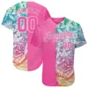 Baseball Jersey Hemd Kunden Name Muster Design Flamingo Authentische Baseball Shirt Baseball Jersey Hemd hip hop Tops - Image 5