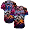 Baseball Jersey Hemd Kunden Name Muster Design Flamingo Authentische Baseball Shirt Baseball Jersey Hemd hip hop Tops - Image 6