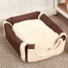 Indoor Hund Haus Weiche Gemütliche Hund Höhle Bett Faltbare Abnehmbare Warme Haus Nest Mit Matte Für Kleine Medium Katzen Tiere zwinger - Image 4