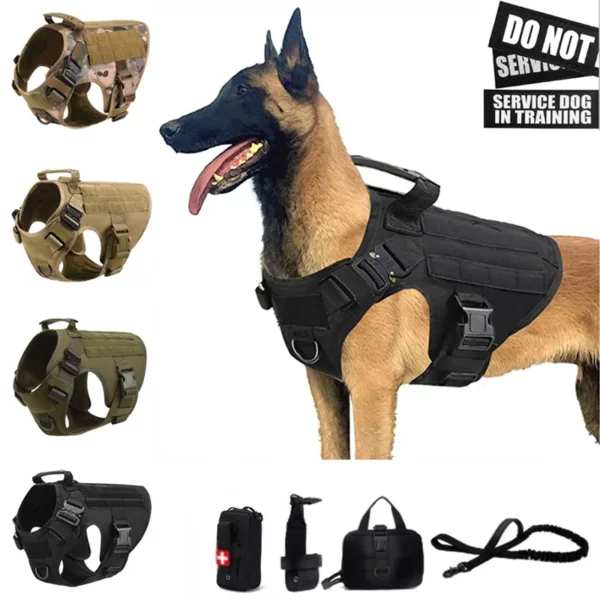 K9 taktische militärische Weste Haustier Deutscher Schäferhund Golden Retriever taktisches Training Hunde geschirr und Leine Set für alle Rassen Hunde