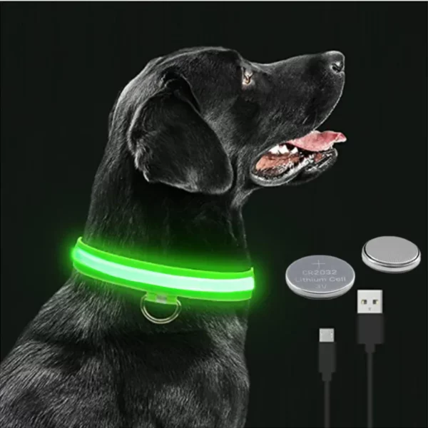 LED Glowing Hund Kragen Einstellbare Blinkende Rechargea Leucht Kragen Nacht Anti-Verloren Hund Licht HarnessFor Kleine Hund Pet Produkte