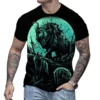 Sommer Männer 3d gedruckt Wolf Grafik T-Shirt Outdoor Freizeit sport Tier Avatar heftigen Wolf übergroßen O-Ausschnitt lose Top - Image 5