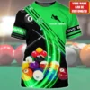 Sommer Mode Herren t shirt Billard Personalisierte 3D Gedruckt Unisex T-shirt Für Billard Spieler Harajuku Casual T-Shirt DW197 - Image 2