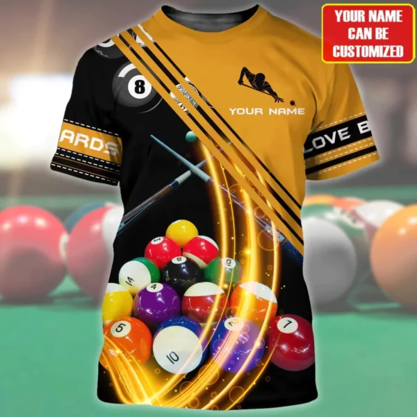 Sommer Mode Herren t shirt Billard Personalisierte 3D Gedruckt Unisex T-shirt Für Billard Spieler Harajuku Casual T-Shirt DW197