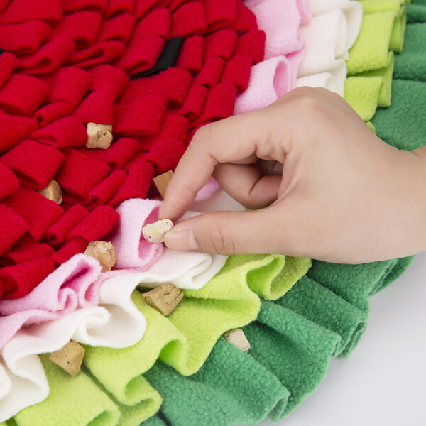 Big Watermelon Snuffle Mat,Puppy Feeding Mat For Dog, Pet Smell Training And Slow Eating Mat