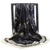 Beliebte Tücher Europa Und Amerika Mode Bandanas Neue Druck Sonnencreme 90X90CM Kopftuch Vier Jahreszeiten Luxus Platz Silk Schals - Image 2