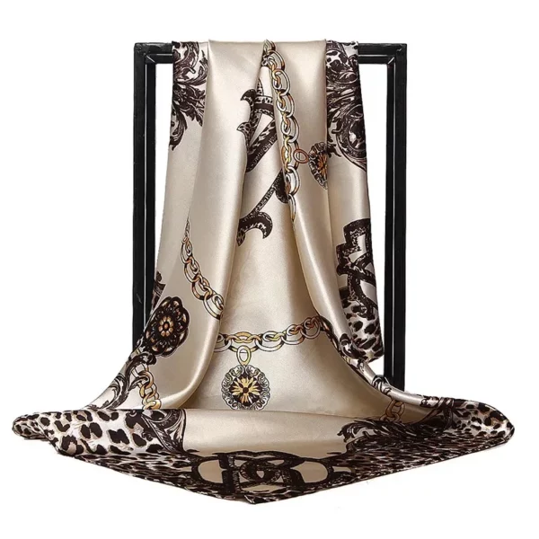 Beliebte Tücher Europa Und Amerika Mode Bandanas Neue Druck Sonnencreme 90X90CM Kopftuch Vier Jahreszeiten Luxus Platz Silk Schals