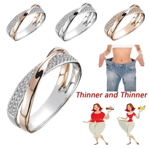 Magnetischer Ring zur Gewichtsreduktion, Gesundheitsfürsorge, Fitness, Schmuck, Brenngewicht, Design, Öffnungstherapie, Verlieren von Mode, Anillos Alem