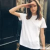 Frauen T-shirt einfarbig T Rosa Schwarz Braun Casual T-Shirt Hipster Sommer Frau t-shirt Übergroßen dropshipping - Image 5