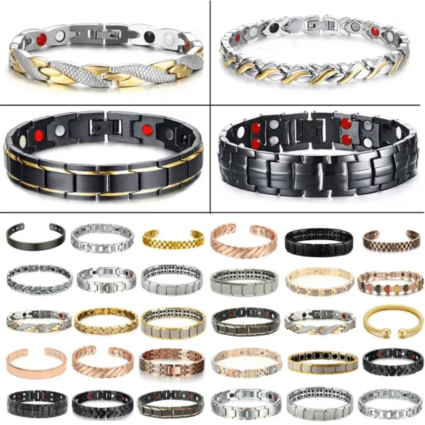 Therapie Arthritis Schmerzlinderung Gesundheitswesen Abnehmen Unisex Schmuck Männer Frauen Therapeutische Energie Heilung Magnetisches Armband Armreif