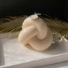 Krawatte Seil Ball gedrehte gestrickte Knoten Kerzen Formen Rohr Knoten Kerze Silikonform für einzigartiges seltsames Geschenk - Image 2