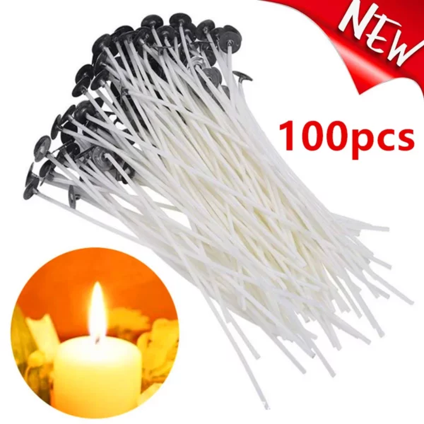 100 Teile/satz Rauchfreie Kerze Dochte Soja wachs Reine Baumwolle Kern 15/20/30cm DIY Kerze, Der Vorgewachste Docht Für Party Liefert