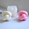Krawatte Seil Ball gedrehte gestrickte Knoten Kerzen Formen Rohr Knoten Kerze Silikonform für einzigartiges seltsames Geschenk - Image 4