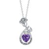 Rose Pendant Necklace Valentine's Day Gift For Girlfriend - Image 3