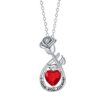 Rose Pendant Necklace Valentine's Day Gift For Girlfriend - Image 5