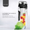32Oz Fruit Infusing Infuser Water Bottle Water Fruit Bottle BPA Free Plastic Sport Fruit Infuser Water Bottles With Infuser Juice Shaker Drink Bottle Of Water - Image 5